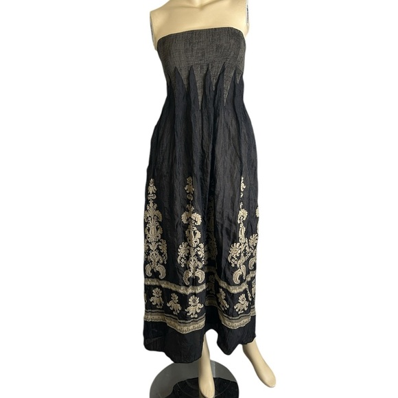 Dresses & Skirts - Lapis Multi Way Smocked Tube Top Summer Maxi Dress Skirt Combo Womens One Size